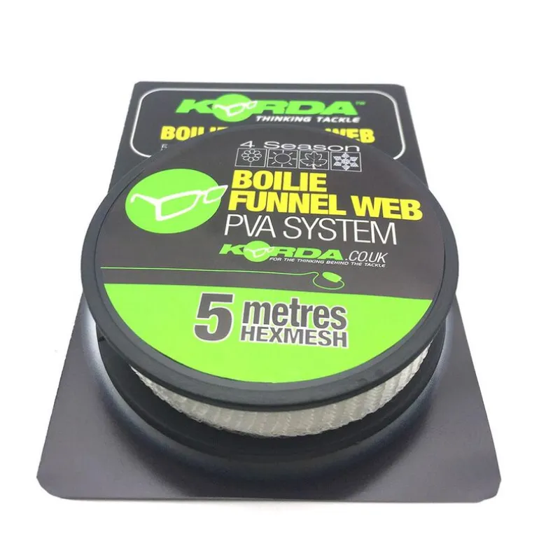Recharge de filet soluble carpe korda boilie funnel web hexmesh (5m)