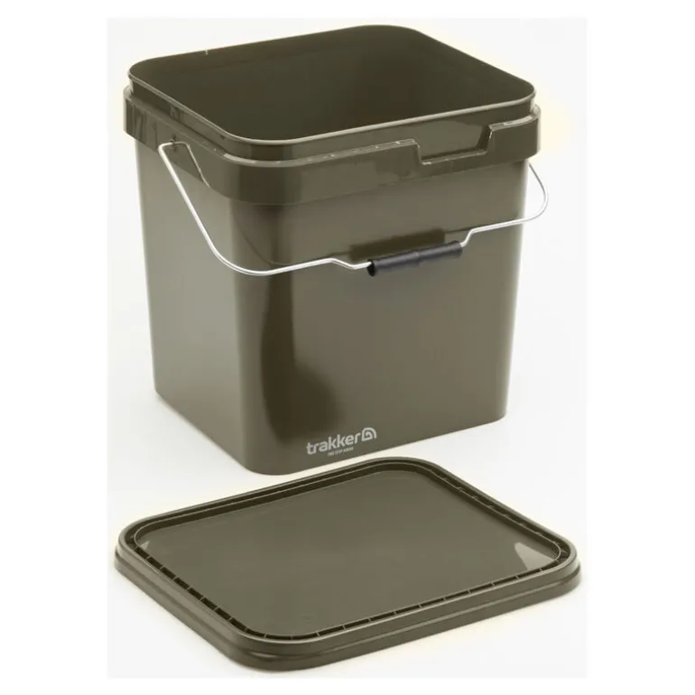 Seau carpe trakker olive container 17l
