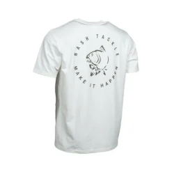 T-shirt Nash Make it Carp Logo Ecru