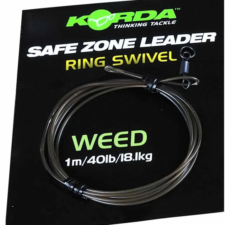 Tête de ligne carpe korda safe zone leader ring swivel 40lb 18.1kg