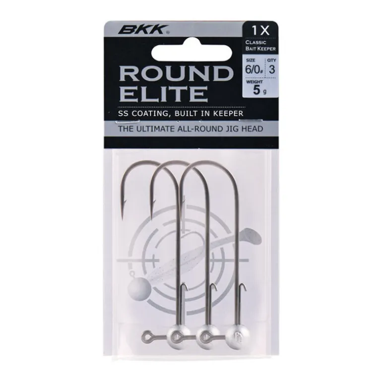 Têtes Plombées BKK Round Elite Classic Bait Keeper H1/0 (x3)