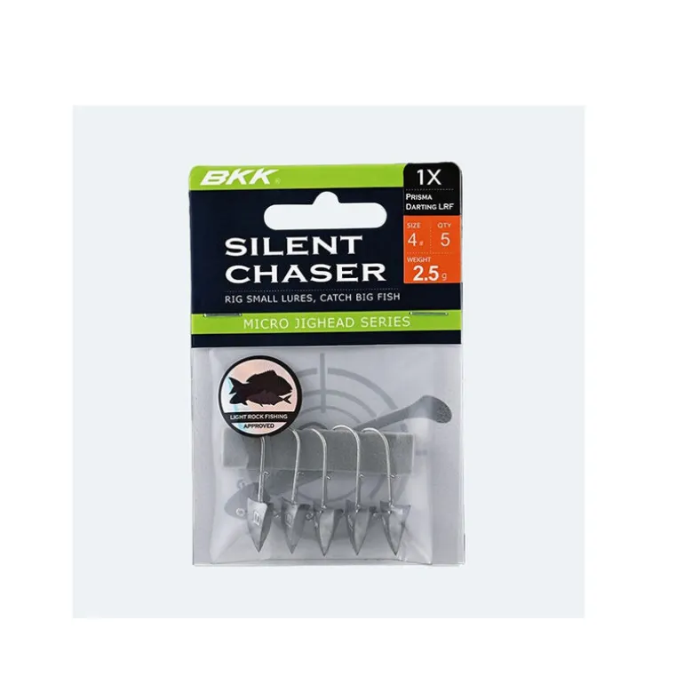 Têtes Plombées BKK Silent Chaser - Prisma Darting LRF Taille 1/0