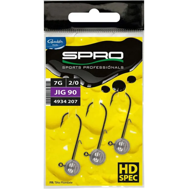 Têtes Plombées Spro Round Jighead HD 90 H1/0 (x3)