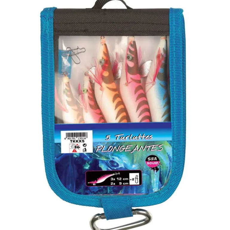 Turlutte mer flashmer kit 5 turluttes plongeantes